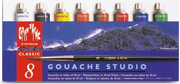 Caran d'Ache Gouache Studio Tuben 10ml Kartonschachtel (Mehrfarbig, 80 ml)