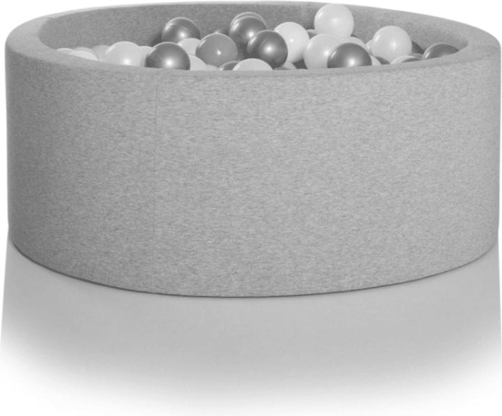 Kidkii Bällebad Light Grey Ø100x30cm inkl. 200 Bälle