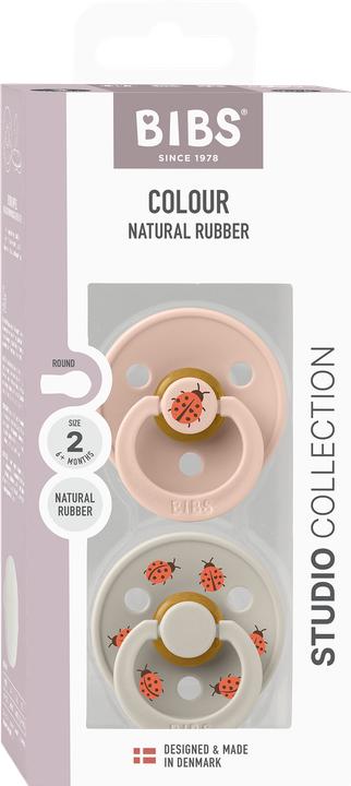 Produktbild Bibs - Pacifier Studio Colour 2 PACK Ladybug Latex - Blush Mix - Size 2 (2x, 6 - 12 Monate)