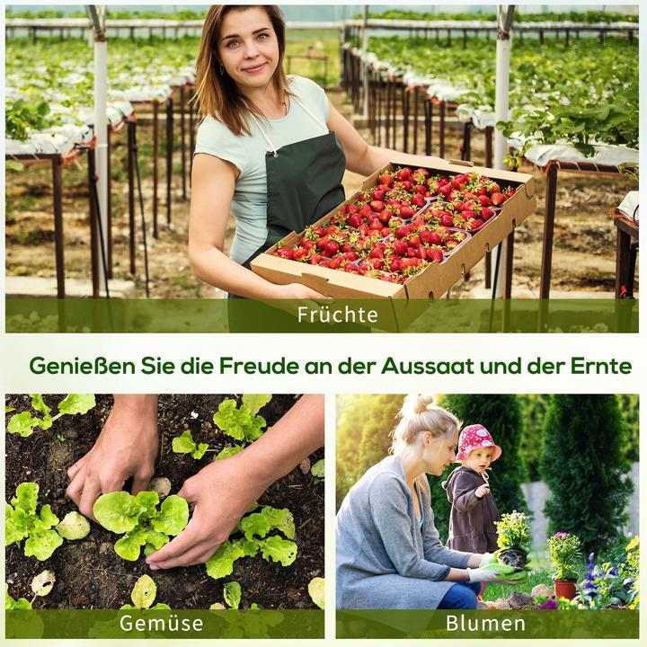 Actual product image Outsunny Greenhouse with plug-in system Structure