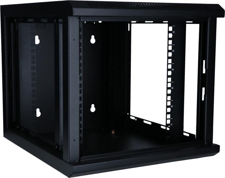 Actual product image Dsit 6 HE, 10" Serverschrank, mit Glastür, (BxTxH) 370X450X370mm (6 RU, 10 inch rack)