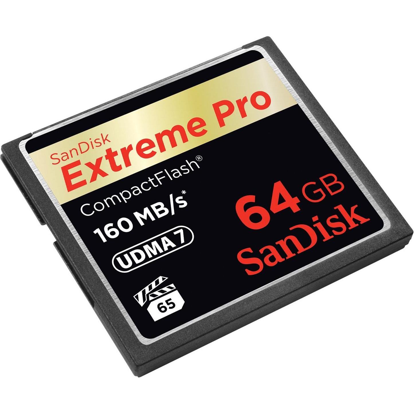 Thumbnail - SanDisk Extreme Pro Compact Flash (64 GB, CF), Speicherkarte, Schwarz