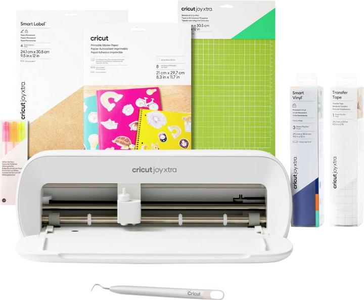 Produktbild Cricut Label & Sticker Bundle + Joy Xtra Schneideplotter-Set grau