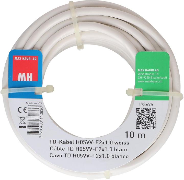 Produktbild Max Hauri TD-Kabel H05VV-F2X1.0 (10 m)