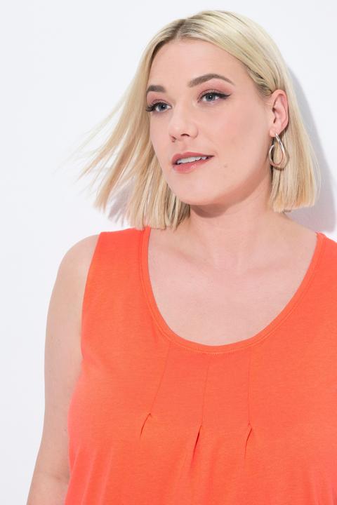 Actual product image Ulla Popken Essential Pleat Front Knit Tank (56)