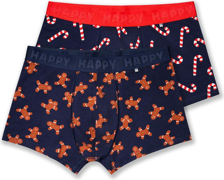 Happy Socks 2-Pack Gingerbread Short Boxers Gift Set