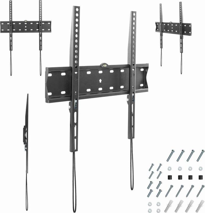 Produktbild Gembird WM-55F-02 TV mount (55") Black (Wand, 40 kg, 32" - 55")