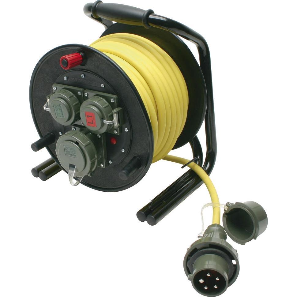Dönges, Kabelrolle, Leitungsroller THW 230 V/400 V, 16 A, L1/L2 (25 m)