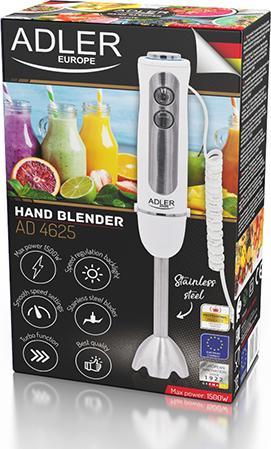 Produktbild Adler AD 4625w Hand Blender, 5 speed settings, 1500W, White