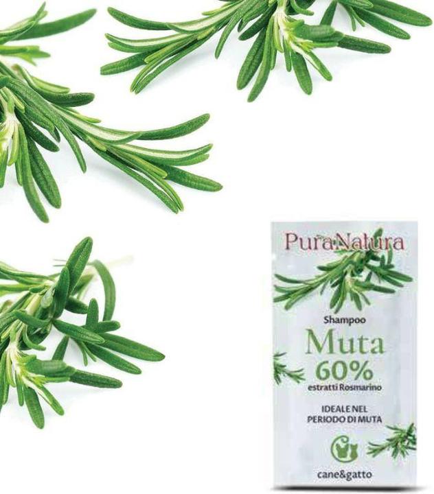 Actual product image Pura Natura Shampoo - MUTA Rosmarino Bustina (20 ml)