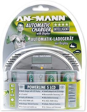 Actual product image Ansmann Powerline 5 LCD, charger with LCD display (1 pcs., AAA, C, AA, D, Chargers without battery)