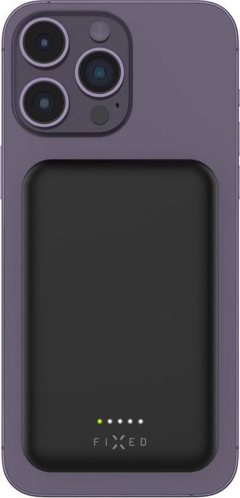 Produktbild Fixed MagZen Trådløs PD 20W Power Bank 10.000 mAh Sort Powerbank - Sort - 10000 mAh (10000 mAh, 20 W, 37 Wh)