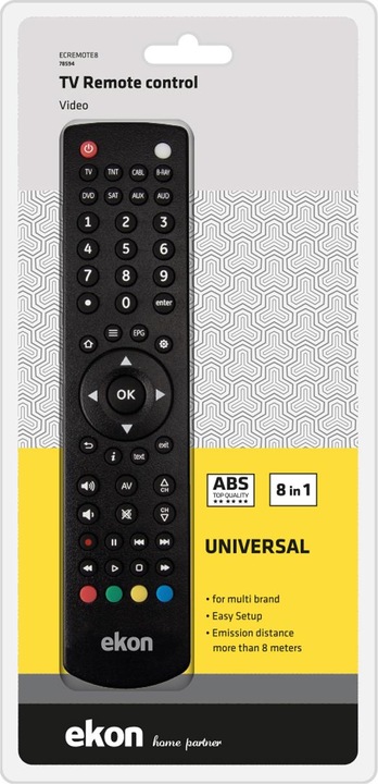 Immagine prodotto Ekon Telecomando universale 8-in-1 multimarca (Telecomando universale)