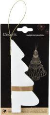 Actual product image Decoris Tree paper white 15cm (1x)