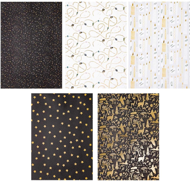Actual product image Rico Design Christmas paper Nostalgic Christmas, 30 sheets, A4 (Wrapping paper, 1 x)