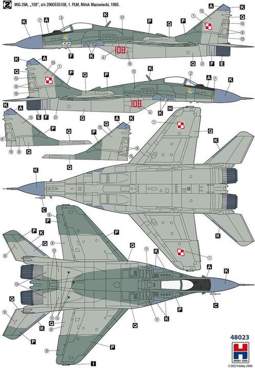 Actual product image Hobby 2000 MiG-29 Polish Air Force