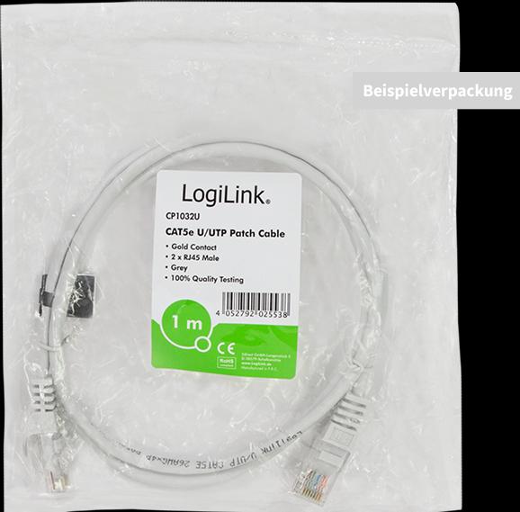 Produktbild LogiLink Netzwerkkabel (U/UTP, CAT5e, 3 m)