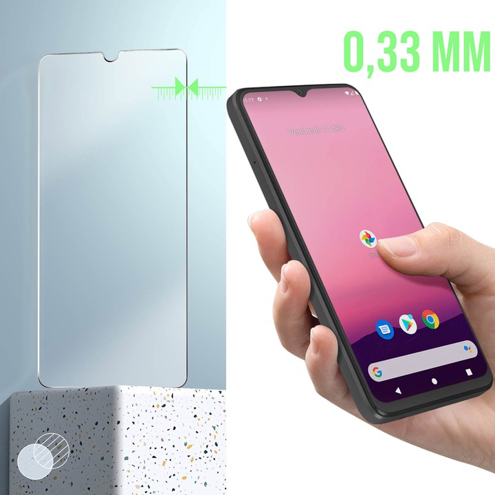 Actual product image Avizar 9H hardness glass display protection film (1 Piece, Motorola Moto E22i)