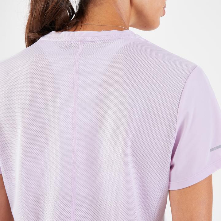 Actual product image Kiprun Women's breathable short-sleeved running shirt - Run 500 Dry mauve (XXL)