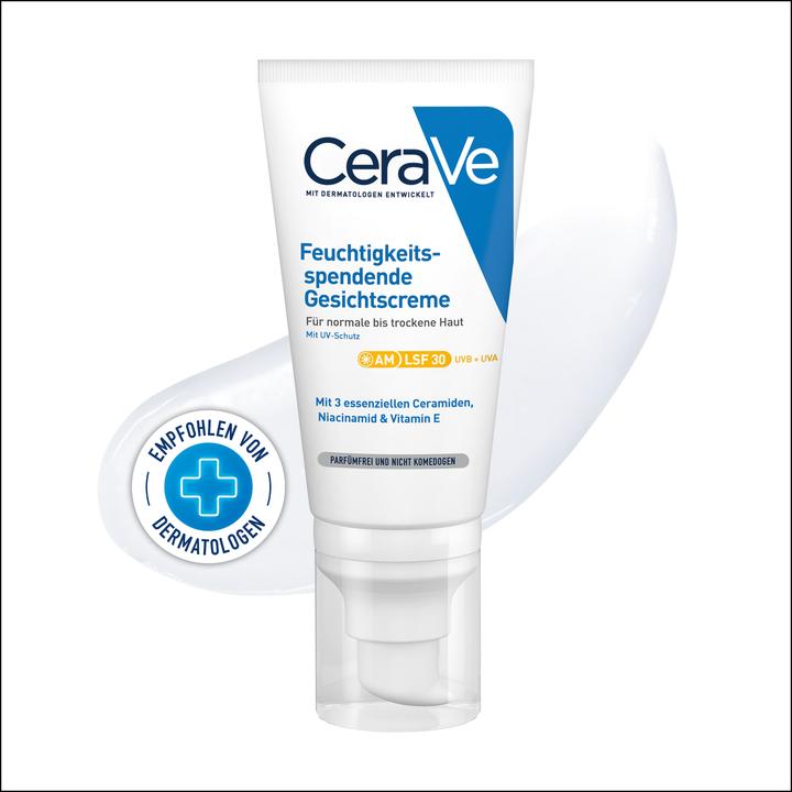 Produktbild CeraVe Feuchtigkeitsspendende Gesichtscreme (52 ml, Tagescreme, SPF 30)
