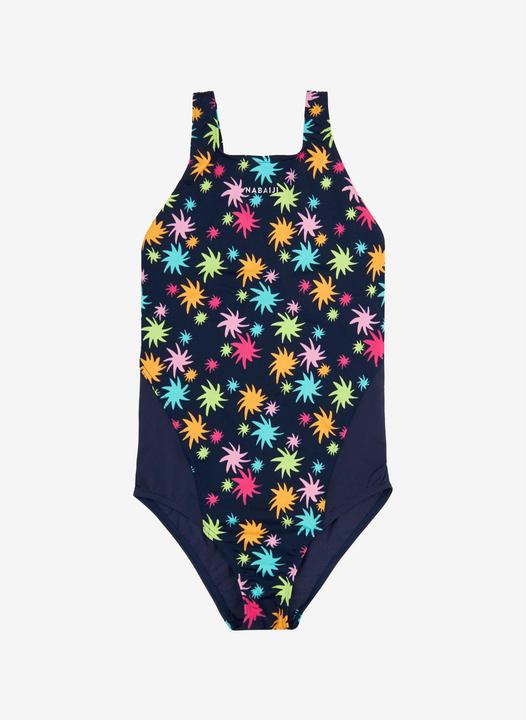 Image du produit Nabaiji Maillot de bain 1 pièce natation Fille - 500 Kamiye oaoa bleu foncé (140)