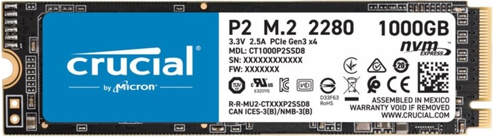 Crucial P2 (1000 GB, M.2 2280)