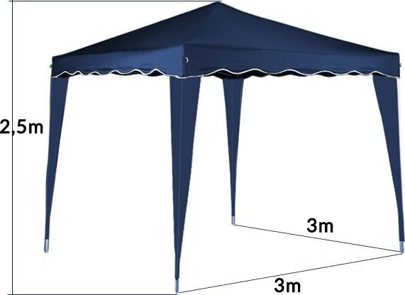 Image du produit Casaria Tonnelle pliante (300 cm, 300 cm)