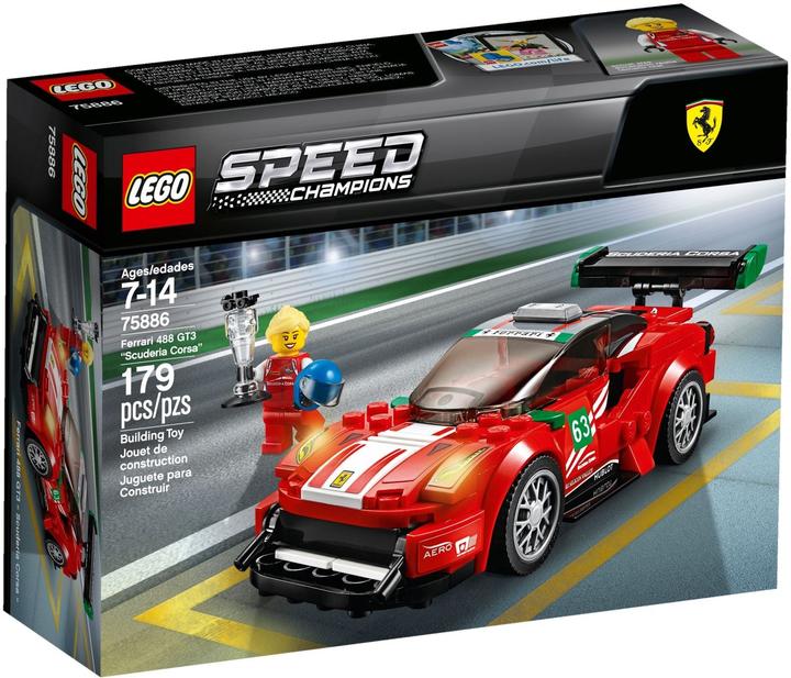 Produktbild LEGO Ferrari 488 GT3 Scuderia Corsa (75886, LEGO Speed Champions)