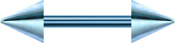 Immagine prodotto Star Piercing Barbagianni azzurro con due coni (senza ottone, Titanio G23)