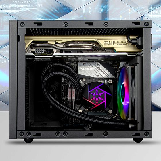 Actual product image Silverstone SST-VD120-SLIM - High Performance slim All-In-One Liquid Cooler, Single Adjustable 120mm