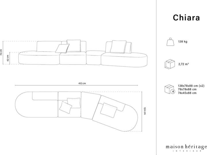Actual product image Maison Heritage Chiara (Modular sofa)