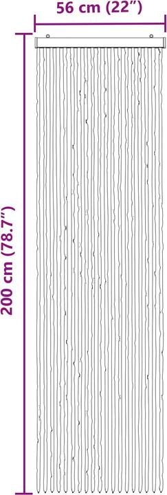 Produktbild vidaXL Fliegengitter (56 x 200 cm)