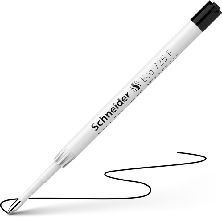 Actual product image Schneider Large capacity refill F black ISO 12757-2 document-proof (Refill unit, Black)