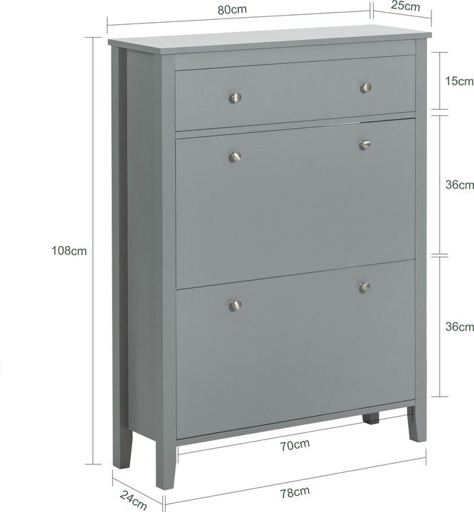 Produktbild SoBuy Schuhkipper (81 x 108 x 25 cm)