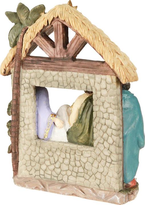 Produktbild Viana Weihnachtskrippe mit Figuren Krippenensemble Handbemalt