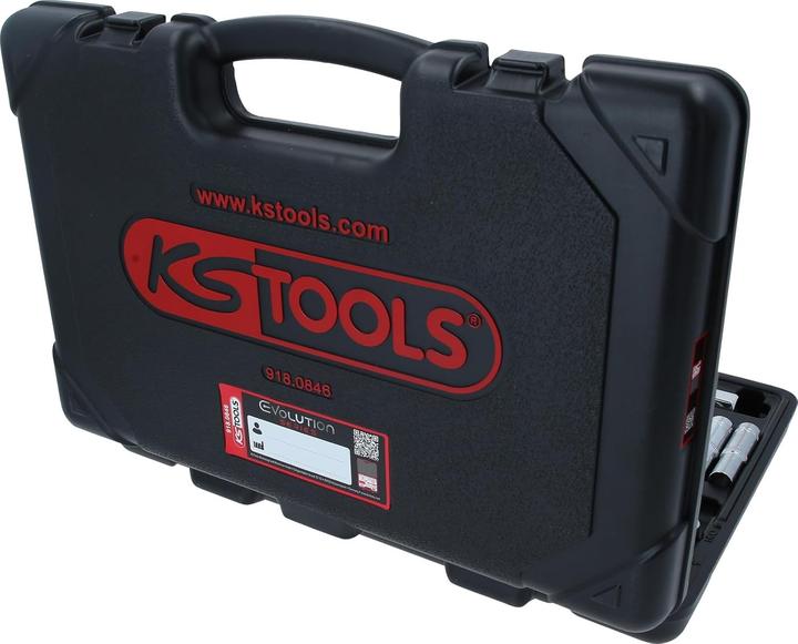 Actual product image KS Tools 3/8" CHROMEplus socket set, 46 pieces, hexagon, inch size, Flank Traction