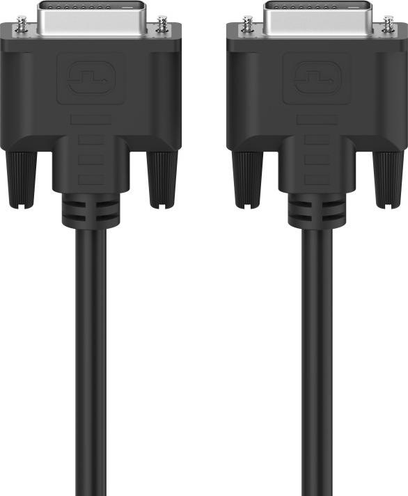 Actual product image Hama DVI cable, WQHD 1440p, dual link, 1.50 m (1.50 m, DVI)