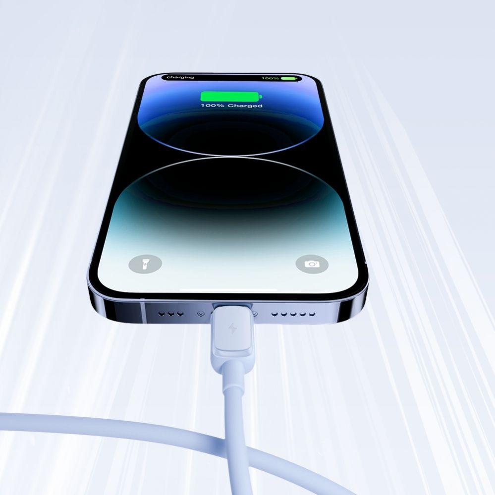 Thumbnail - Joyroom Color Series USB-A - Lightning Cable 2.4A, 1.2m - Blue (1.20 m, USB 2.0), USB Kabel