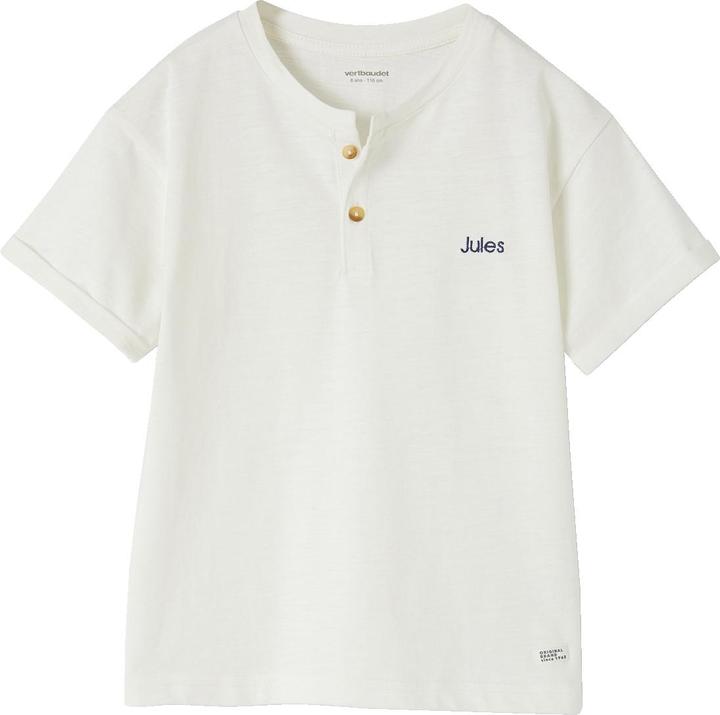 Produktbild Vertbaudet Jungen Henley-Shirt mit Recycling-Baumwolle BASIC, personalisierbar (110)