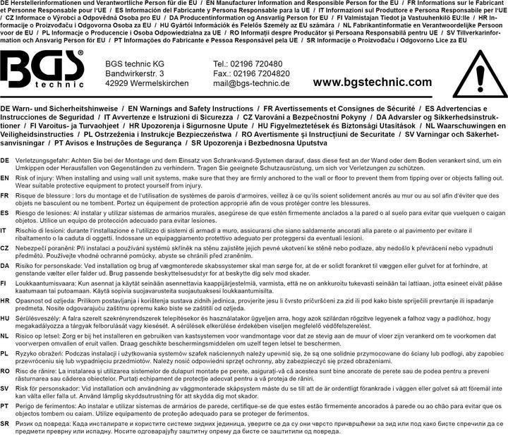 Actual product image BGS Wall unit system | compact | wood | 6 modules (6x)