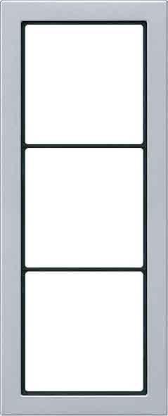 Actual product image JUNG Mounting frame 3f alu mt LS / FLAT DESIGN FDAL2983