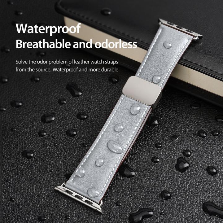 Actual product image Dux Ducis YA bracelet (38 mm, 40 mm, 41 mm, Genuine leather, Apple Watch Series 1, Apple Watch Series 2, Apple Watch Series 3, Apple Watch Series 4, Apple Watch Series 5, Apple Watch Series 6, Apple Watch Series 7, Apple Watch Series 8, Apple Watch Series 9, Apple Watch SE)