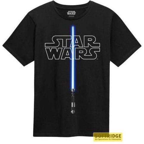 Heroes Inc, Shirt, Star Wars T-Shirt Glow In The Dark Lightsaber (XL), (XL)