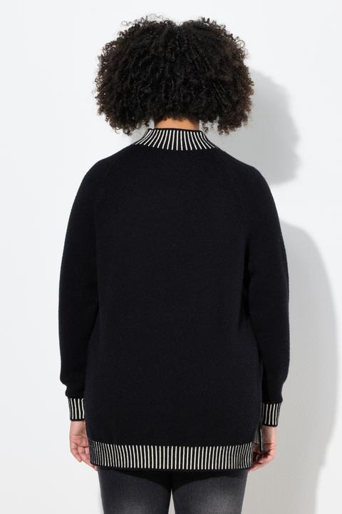 Image du produit Angel of Style Pull coupe Straight Fit, col légèrement montant avec rayures (50, 52)