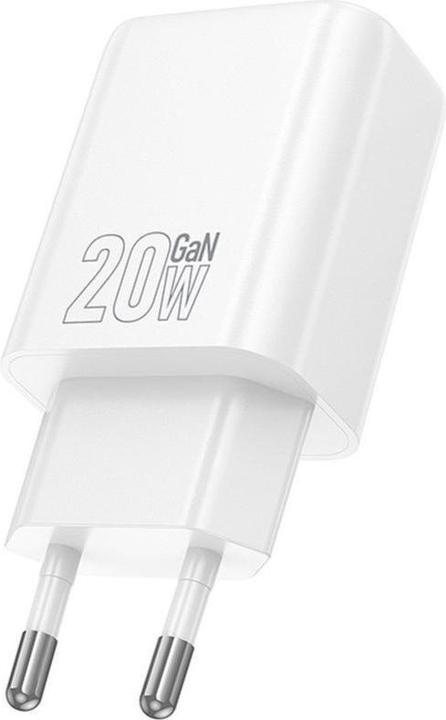Image du produit Hoco Adapter wall charger USB A + Type C PD QC3.0 3A 20W N61 white (20 W)