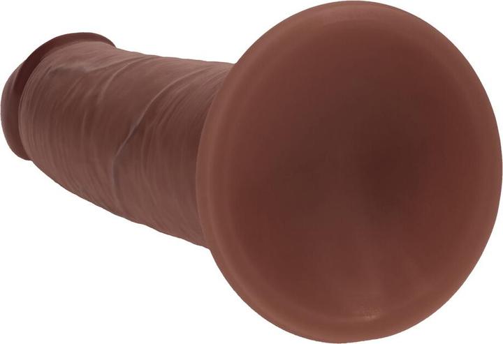 Produktbild RealRock Dual Density Silicone Realistic Sliding Skin Dildo - 8 / 20,5 cm - Brown