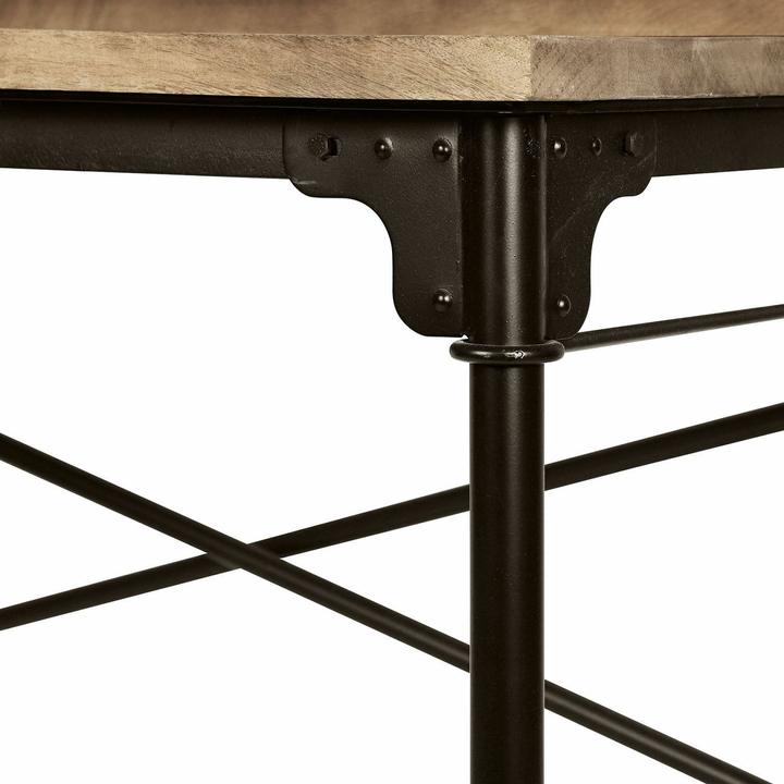 Actual product image Loberon Desk Leognan brown / black (117 x 65 x 103 cm)