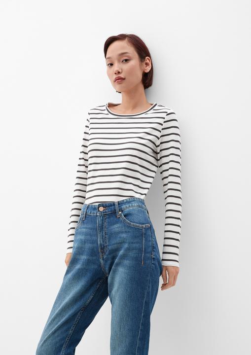 Actual product image S.Oliver T-Shirt Gestreiftes Langarmshirt aus Jersey (34)