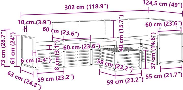 Produktbild vidaXL Sofagarnituren