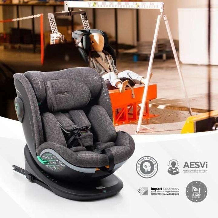 Immagine prodotto Babyauto Xperta i-Size autostoel - 360 met isofix - Grigio Dobby (Reboarder, ECE R129/i-Size Standard)